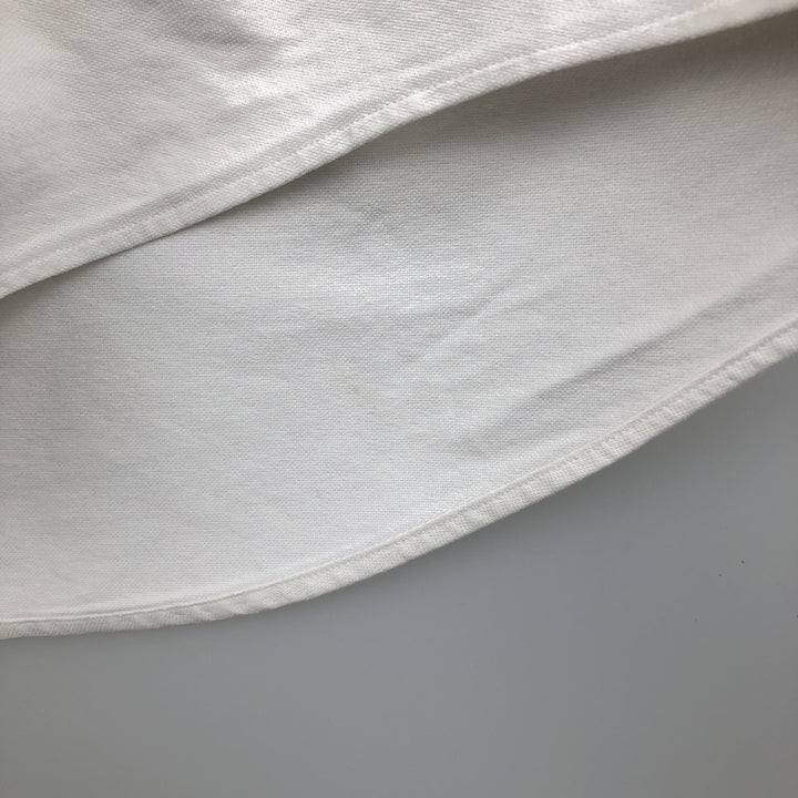 Ralph Lauren YARMOUTH long sleeve button down shirt, men's XL size cotton pale white type Vintage Second Hand