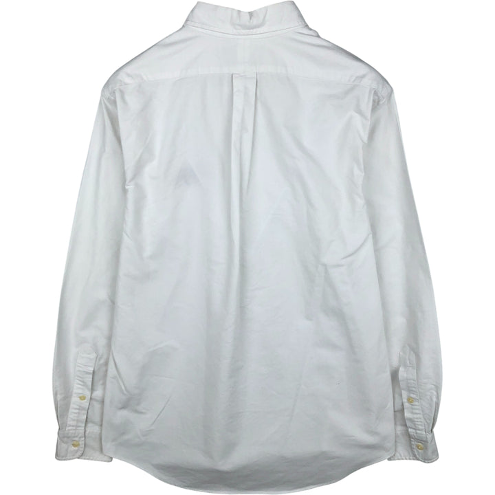 Ralph Lauren POLO by Ralph Lauren CUSTOM FIT long-sleeved button-down shirt, men's size L cotton pale white type Vintage Second Hand