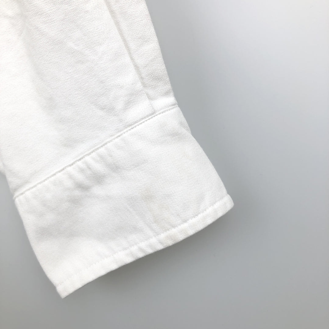Ralph Lauren POLO by Ralph Lauren CUSTOM FIT long-sleeved button-down shirt, men's size L cotton pale white type Vintage Second Hand