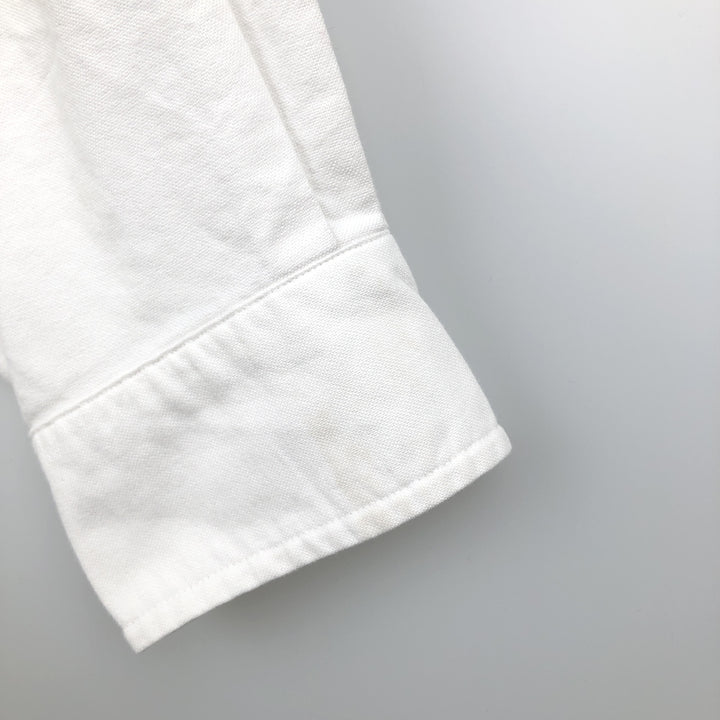 Ralph Lauren POLO by Ralph Lauren CUSTOM FIT long-sleeved button-down shirt, men's size L cotton pale white type Vintage Second Hand