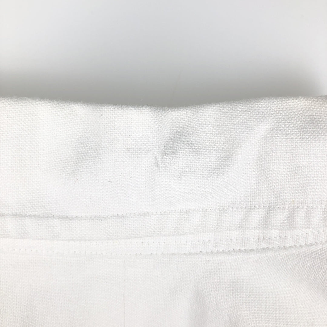 Ralph Lauren POLO by Ralph Lauren CUSTOM FIT long-sleeved button-down shirt, men's size L cotton pale white type Vintage Second Hand