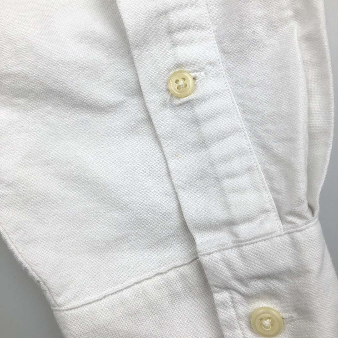 Ralph Lauren POLO by Ralph Lauren CUSTOM FIT long-sleeved button-down shirt, men's size L cotton pale white type Vintage Second Hand