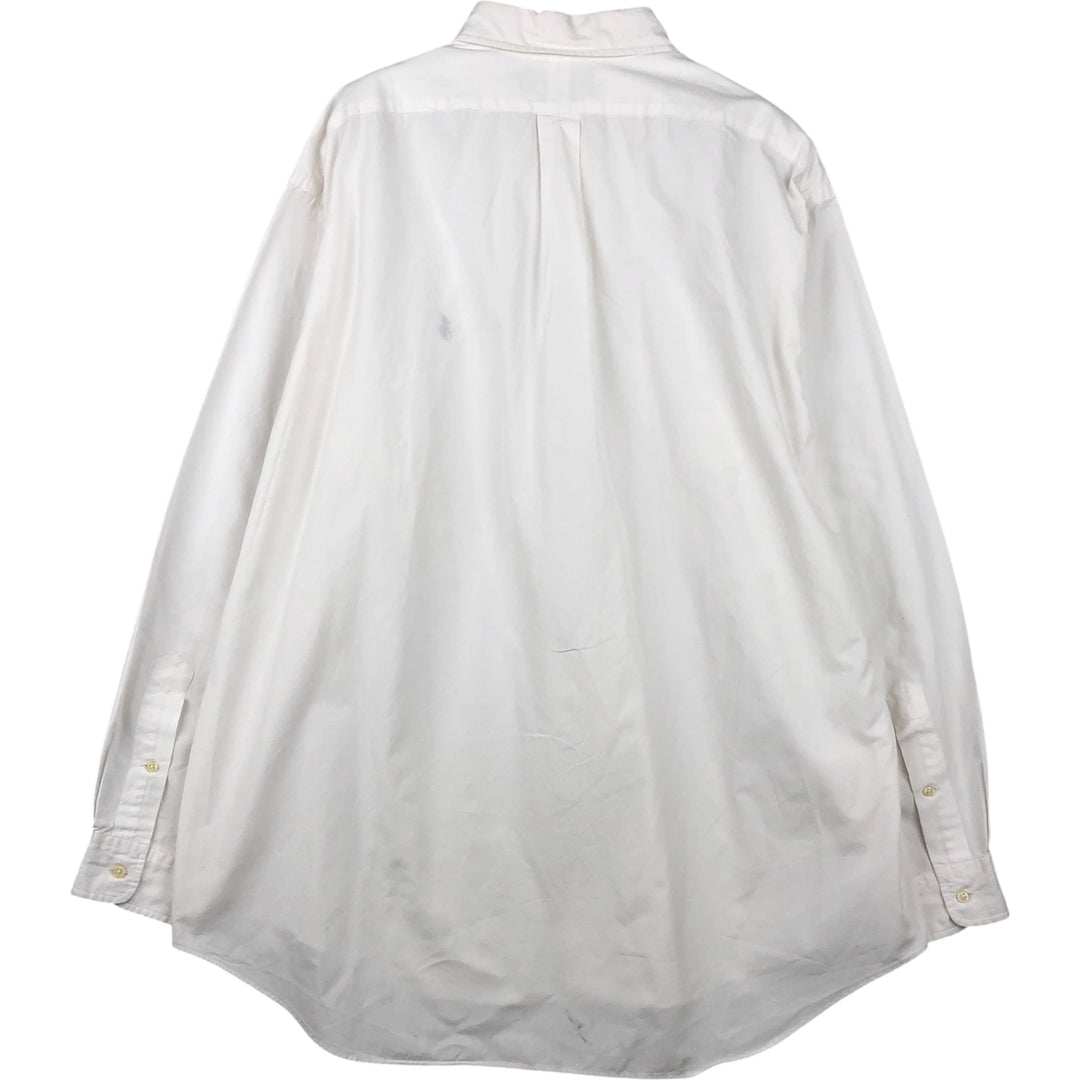 Ralph Lauren BLAKE long sleeve button down shirt, men's XL size cotton white type Vintage Second Hand