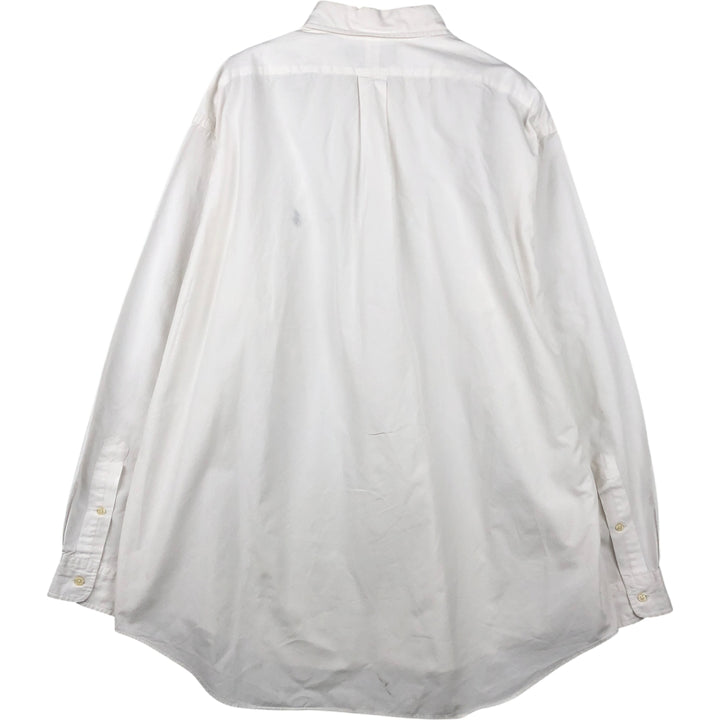 Ralph Lauren BLAKE long sleeve button down shirt, men's XL size cotton white type Vintage Second Hand