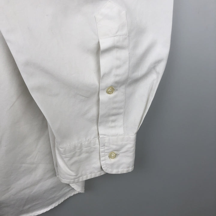 Ralph Lauren BLAKE long sleeve button down shirt, men's XL size cotton white type Vintage Second Hand