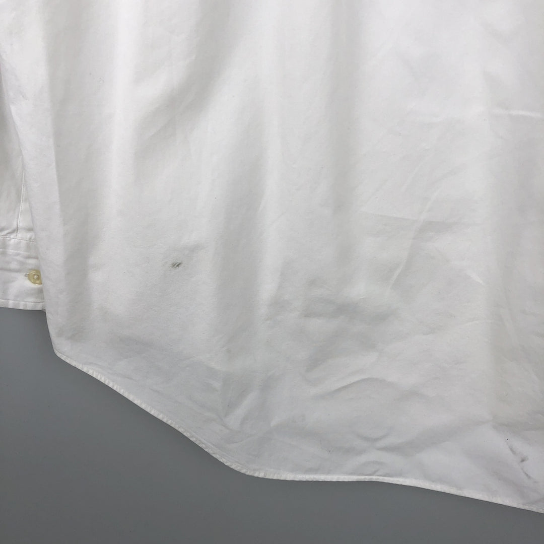 Ralph Lauren BLAKE long sleeve button down shirt, men's XL size cotton white type Vintage Second Hand