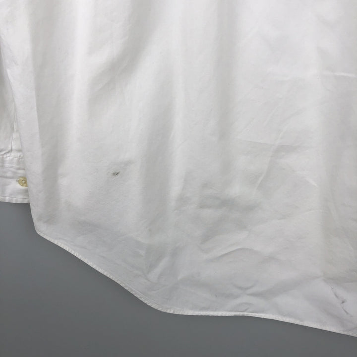 Ralph Lauren BLAKE long sleeve button down shirt, men's XL size cotton white type Vintage Second Hand