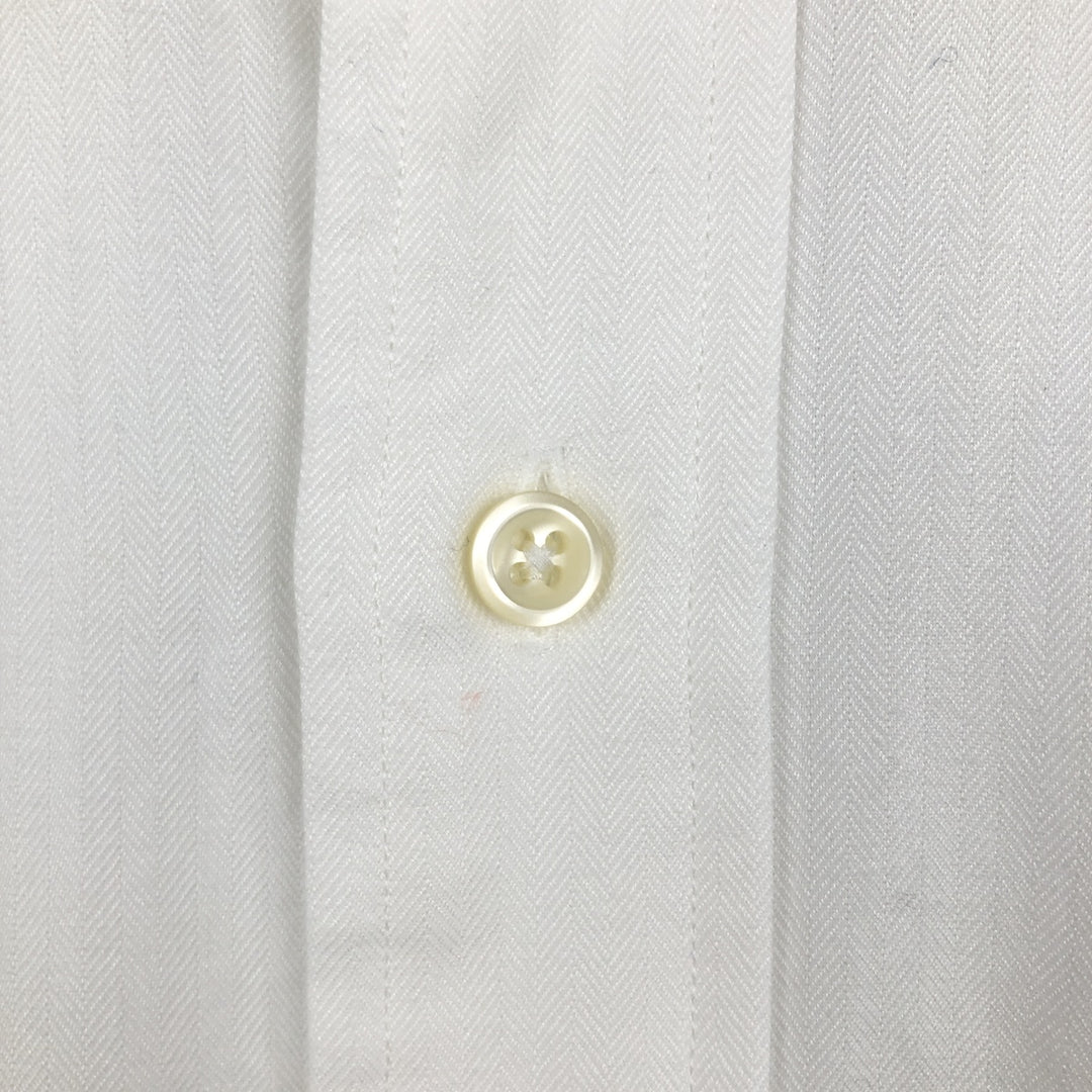 Ralph Lauren POLO by Ralph Lauren ANDREW long sleeve cotton shirt, men's XL size cotton white type Vintage Second Hand