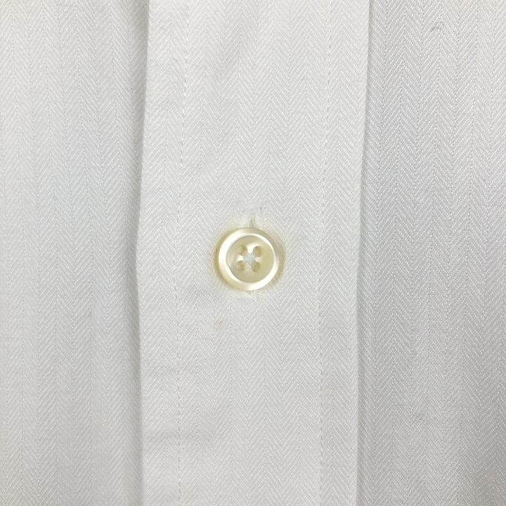 Ralph Lauren POLO by Ralph Lauren ANDREW long sleeve cotton shirt, men's XL size cotton white type Vintage Second Hand