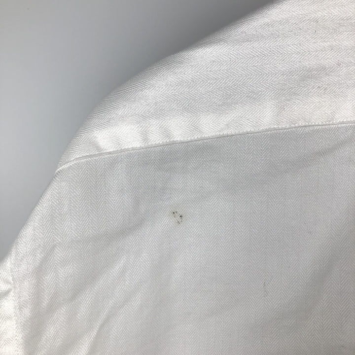 Ralph Lauren POLO by Ralph Lauren ANDREW long sleeve cotton shirt, men's XL size cotton white type Vintage Second Hand