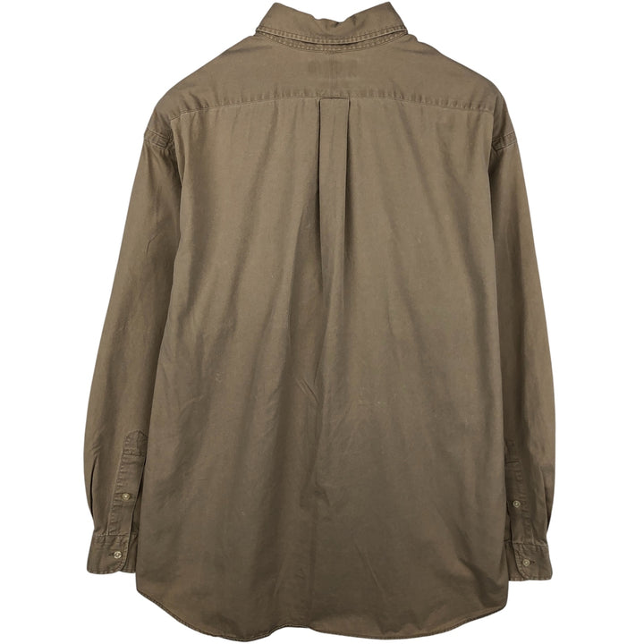 Ralph Lauren BLAKE long sleeve button down shirt, men's XL size cotton Beige type Vintage Second Hand