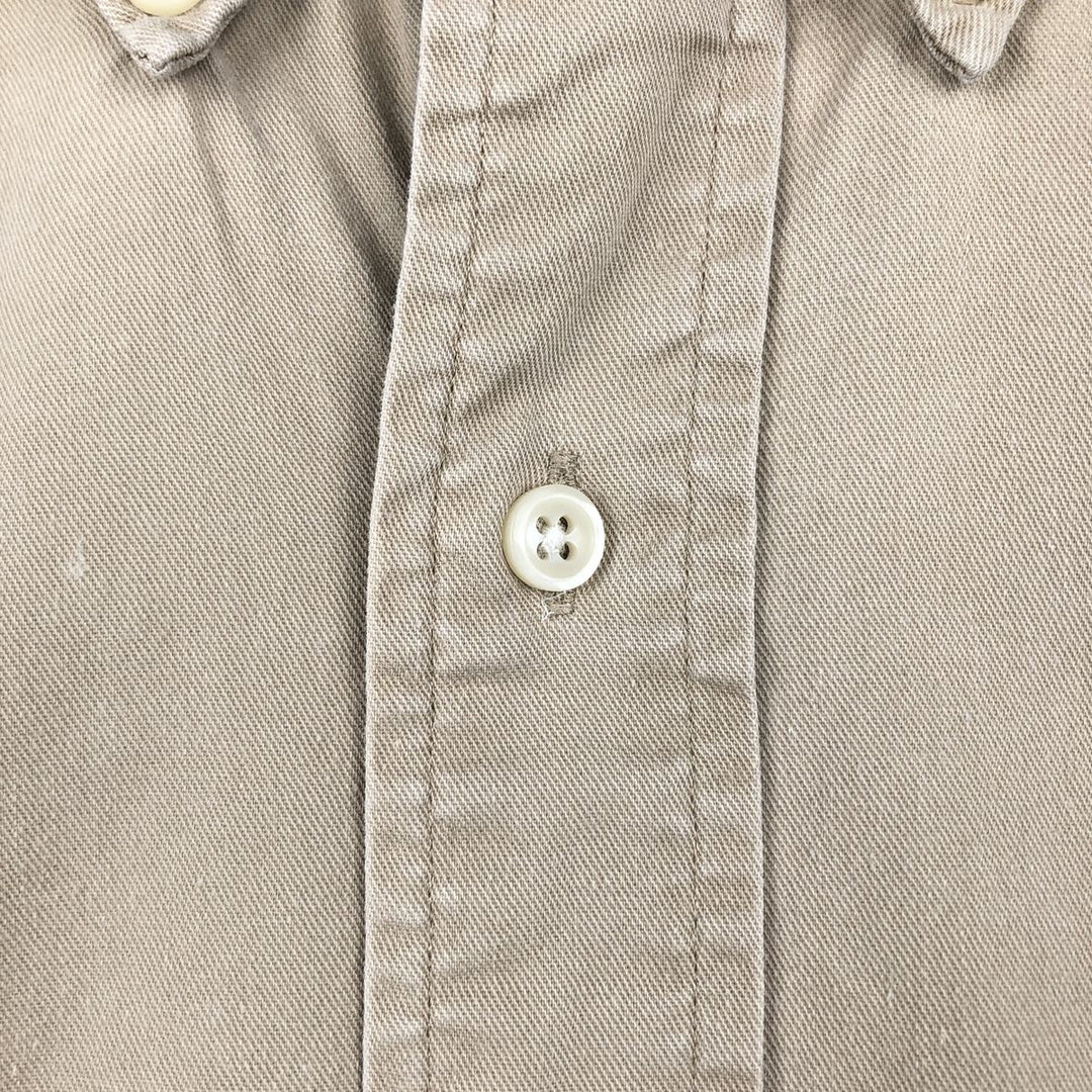 Ralph Lauren BLAKE long sleeve button down shirt, men's XL size cotton Beige type Vintage Second Hand