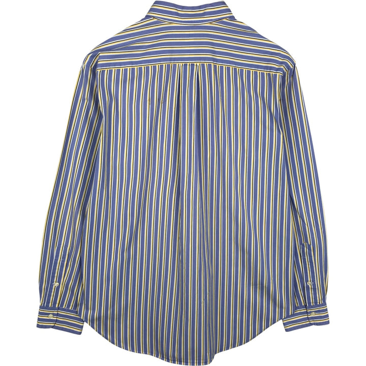 Ralph Lauren Classic Fit Long Sleeve Cotton Striped Shirt, Men's Size L cotton Blue type light blue Vintage Second Hand