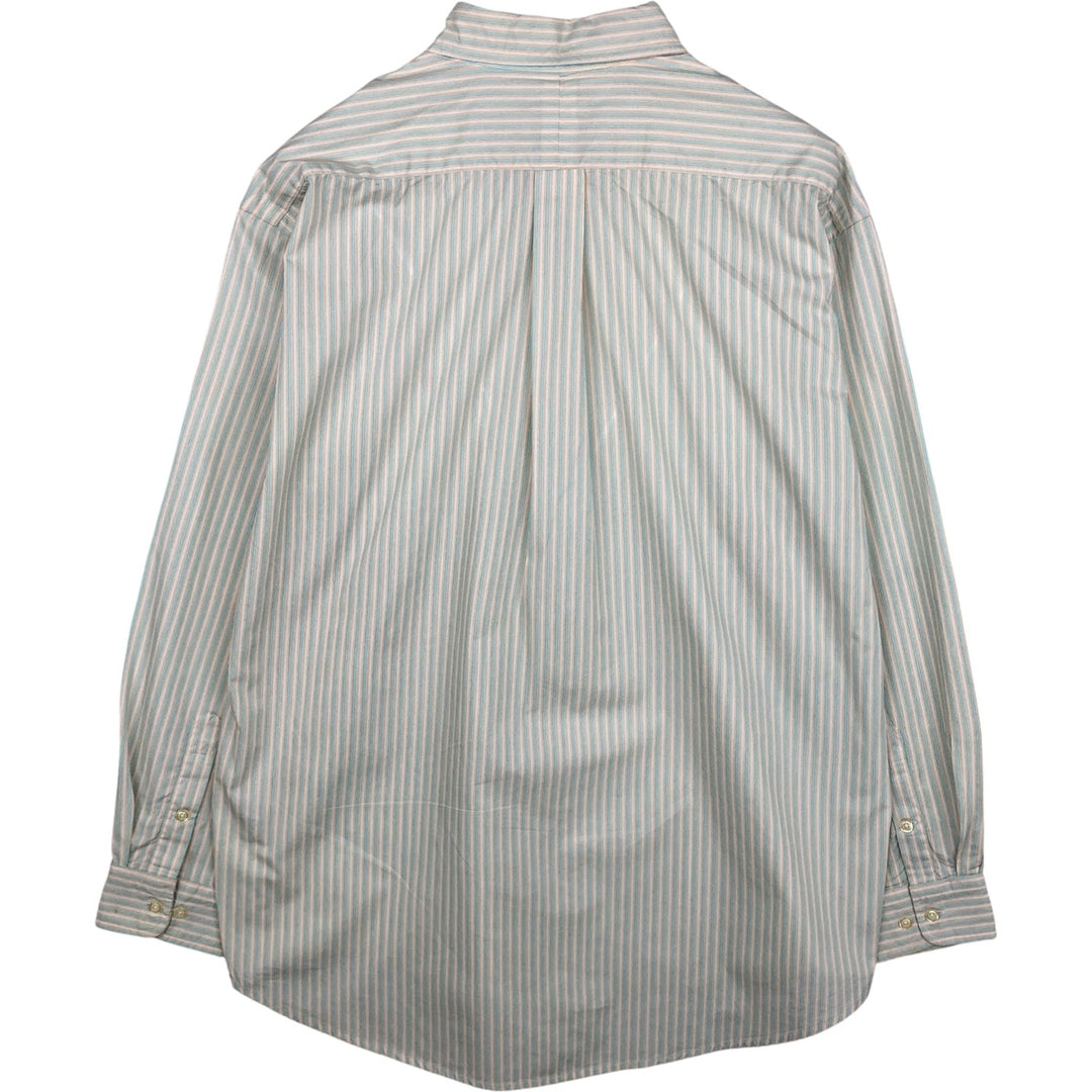 Ralph Lauren BLAKE long sleeve button-down striped shirt, men's size XL cotton white type Vintage Second Hand