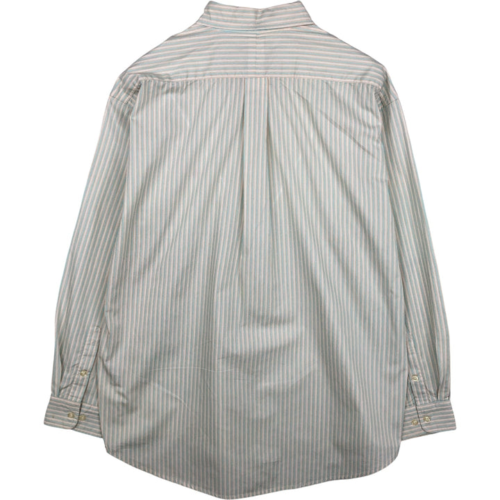 Ralph Lauren BLAKE long sleeve button-down striped shirt, men's size XL cotton white type Vintage Second Hand