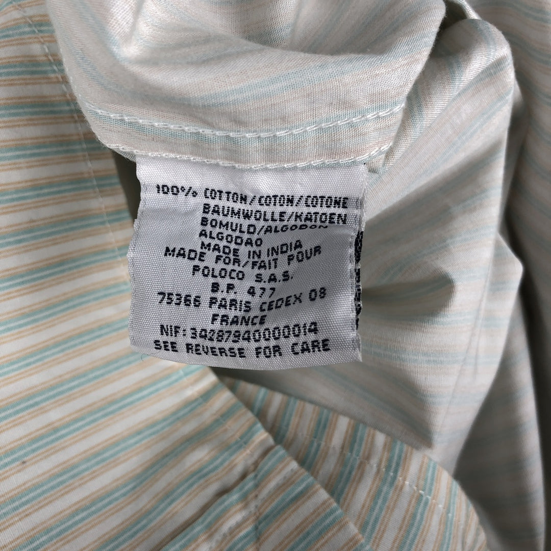 Ralph Lauren BLAKE long sleeve button-down striped shirt, men's size XL cotton white type Vintage Second Hand