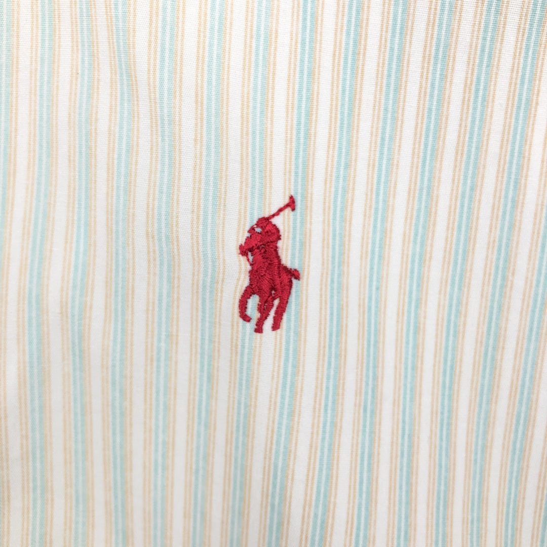 Ralph Lauren BLAKE long sleeve button-down striped shirt, men's size XL cotton white type Vintage Second Hand