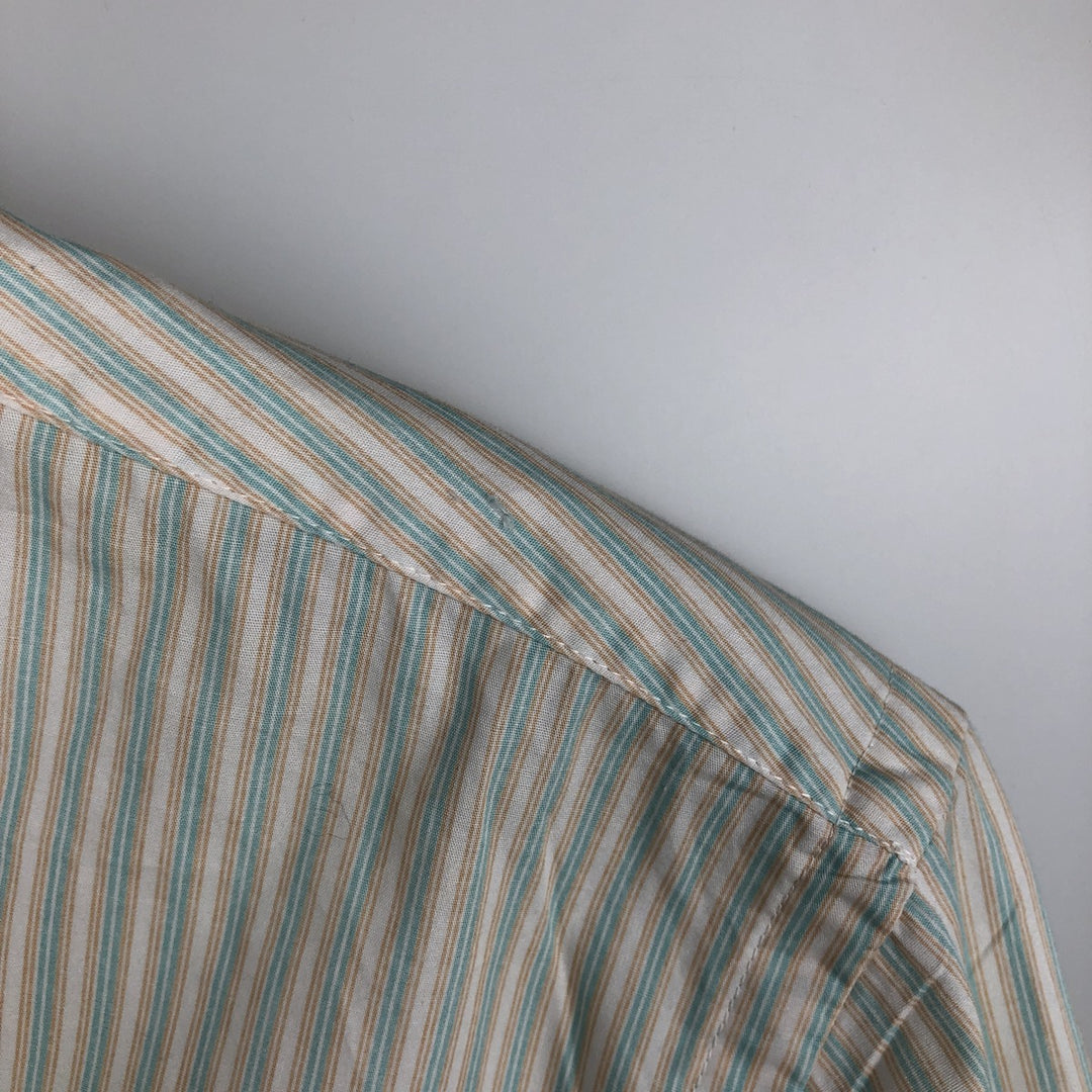 Ralph Lauren BLAKE long sleeve button-down striped shirt, men's size XL cotton white type Vintage Second Hand