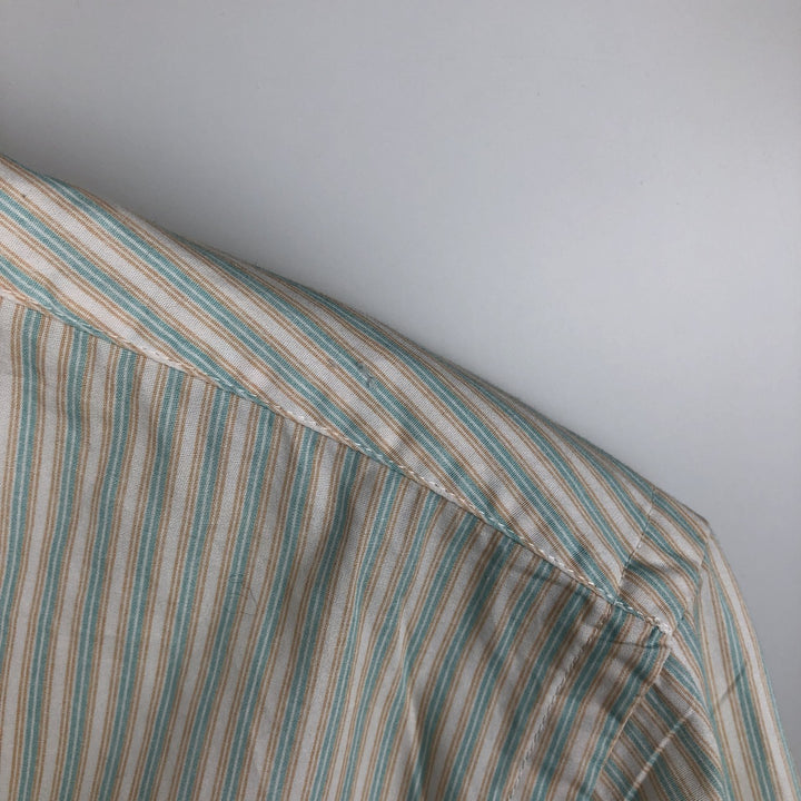 Ralph Lauren BLAKE long sleeve button-down striped shirt, men's size XL cotton white type Vintage Second Hand