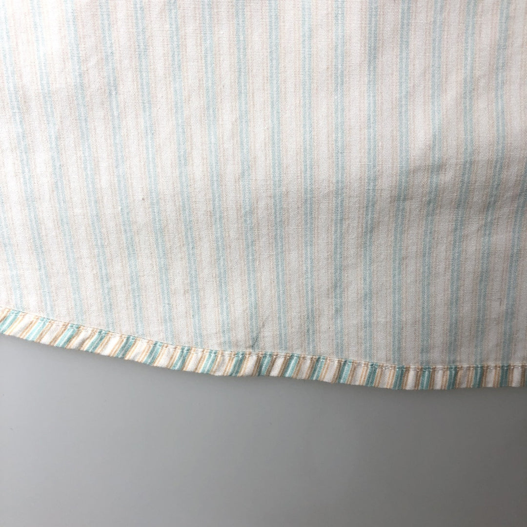 Ralph Lauren BLAKE long sleeve button-down striped shirt, men's size XL cotton white type Vintage Second Hand