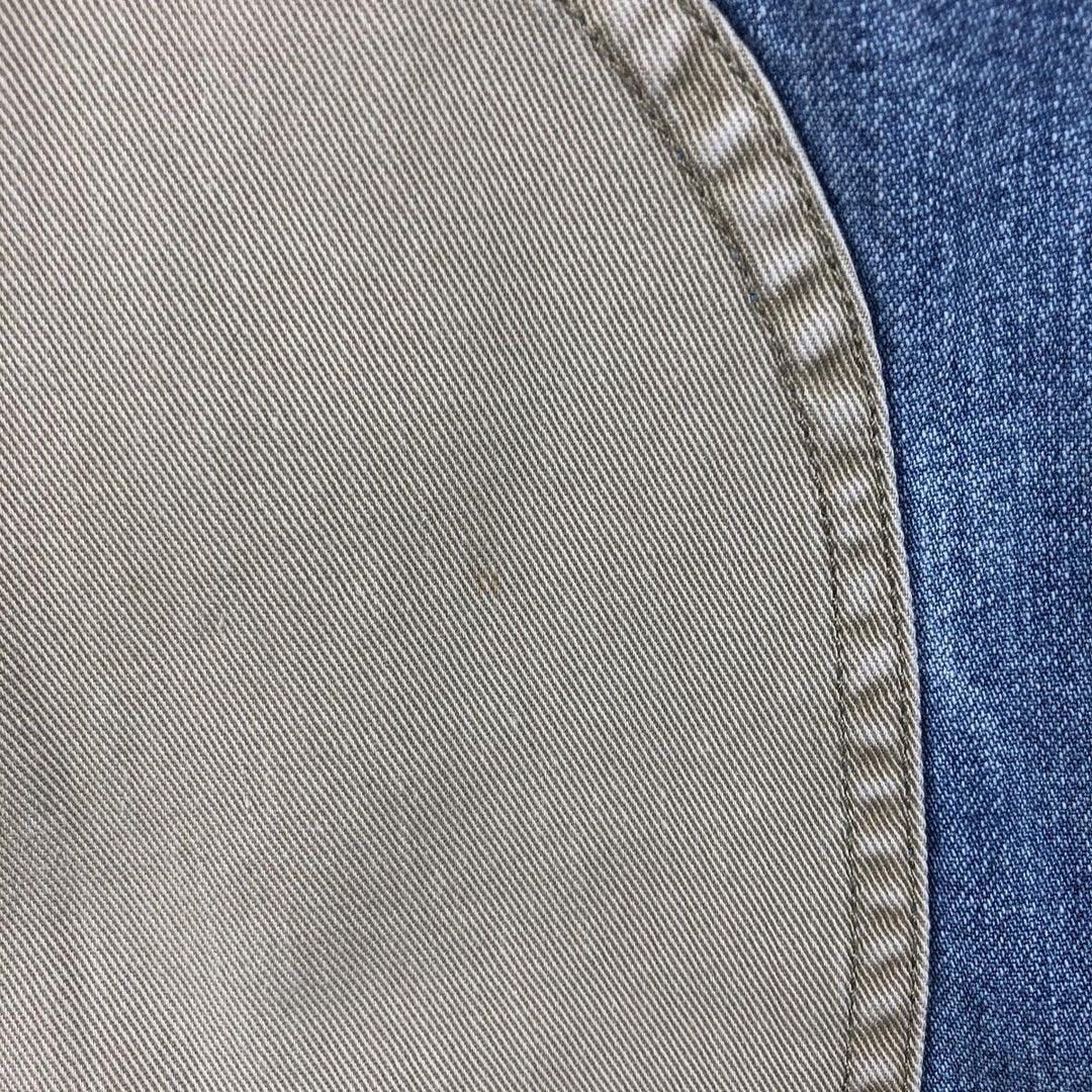 90'S Cabela's Vintage Long Sleeve Button-Down Denim Shirt, Men's Size XL cotton blue type Vintage Second Hand