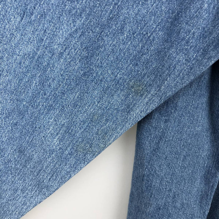90'S GAP Vintage Long Sleeve Button-Down Denim Shirt, Men's XL cotton blue type Vintage Second Hand