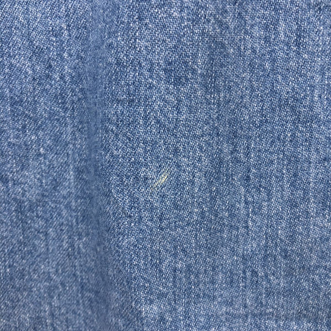 90'S GAP Vintage Long Sleeve Button-Down Denim Shirt, Men's XL cotton blue type Vintage Second Hand