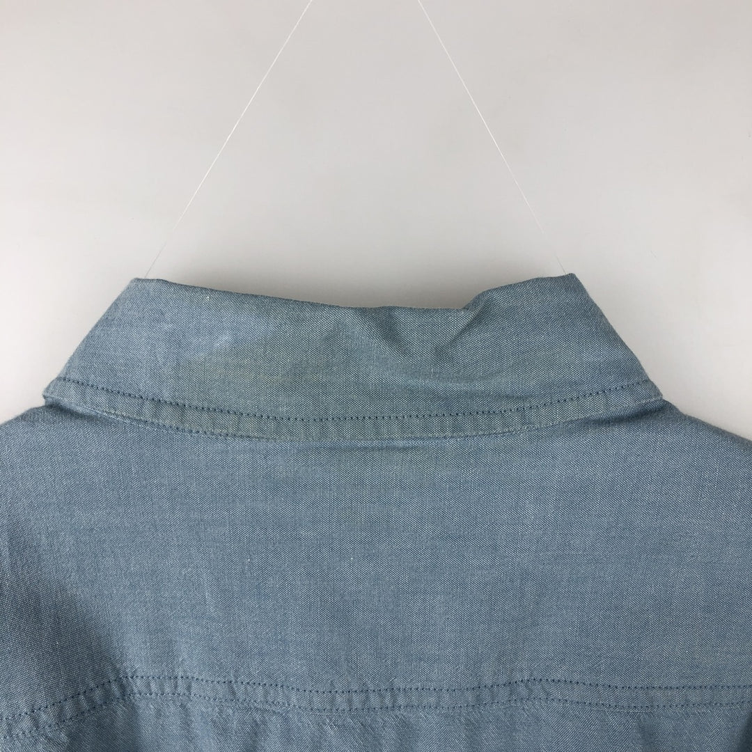 Carhartt Relaxed Fit Long Sleeve Button Down Work Shirt, Men's XL cotton Blue type light blue Vintage Second Hand