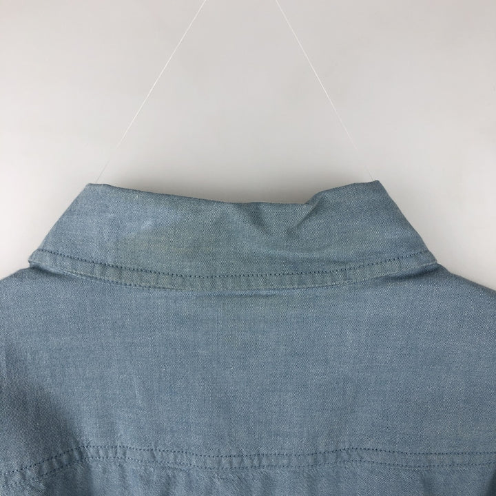 Carhartt Relaxed Fit Long Sleeve Button Down Work Shirt, Men's XL cotton Blue type light blue Vintage Second Hand
