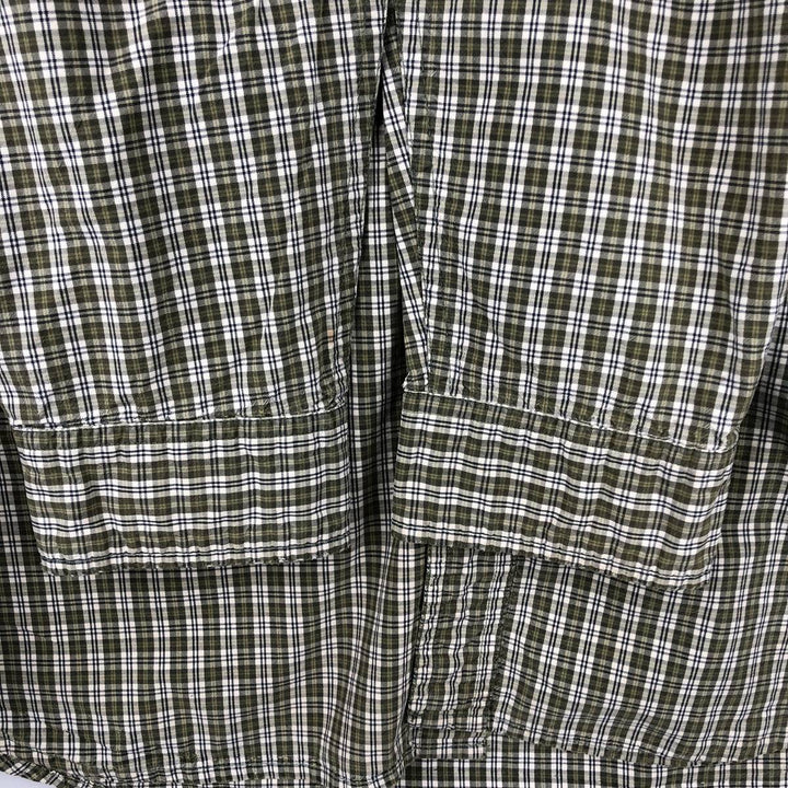 Carhartt Check Pattern Long Sleeve Button-Down Work Shirt, Men's XL cotton green type yellow green Vintage Second Hand