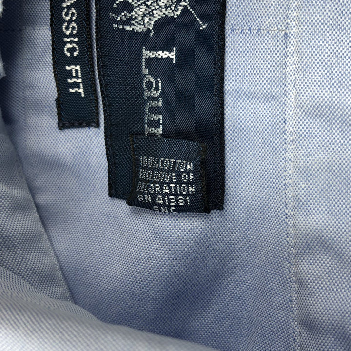 Ralph Lauren Classic Fit Long Sleeve Button Down Shirt, Men's Size L cotton Blue type light blue Vintage Second Hand