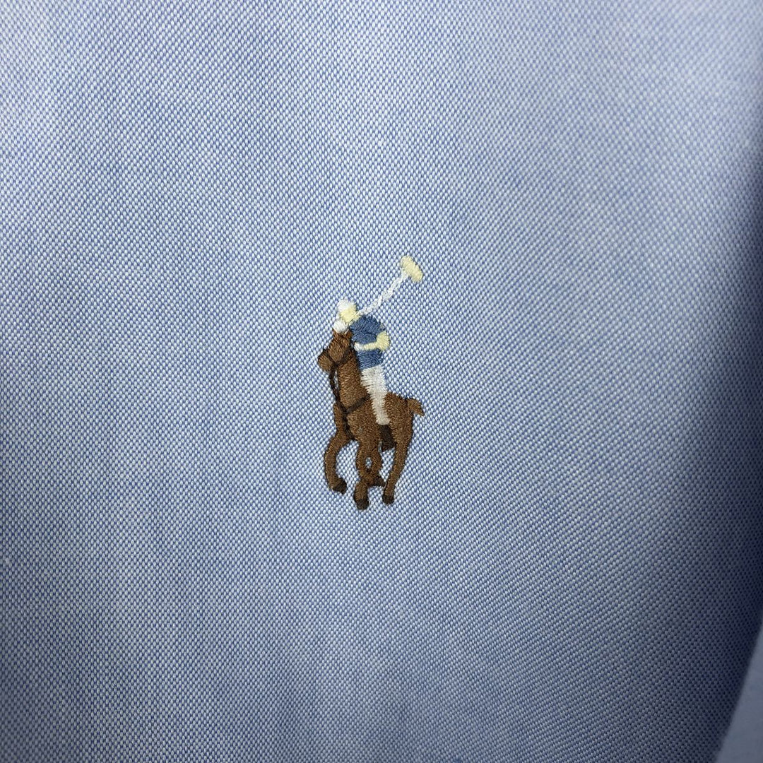 Ralph Lauren Classic Fit Long Sleeve Button Down Shirt, Men's Size L cotton Blue type light blue Vintage Second Hand