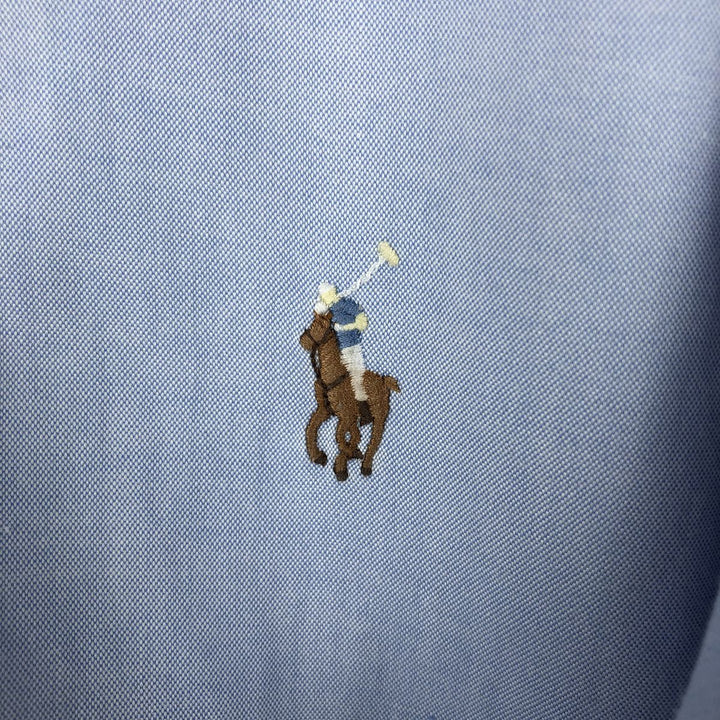 Ralph Lauren Classic Fit Long Sleeve Button Down Shirt, Men's Size L cotton Blue type light blue Vintage Second Hand