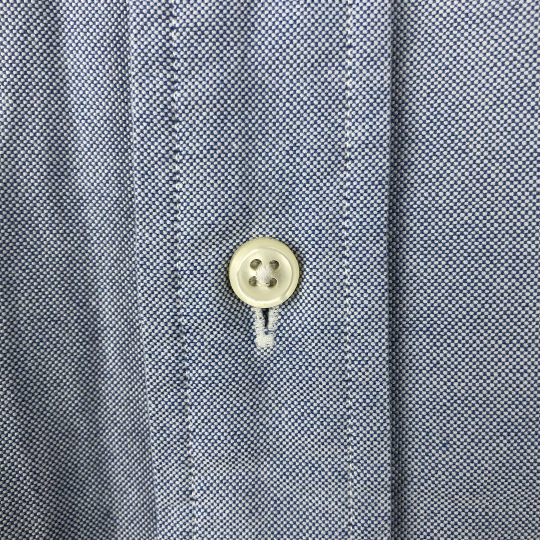 Ralph Lauren YARMOUTH long sleeve button down shirt, men's XL size cotton Blue type light blue Vintage Second Hand