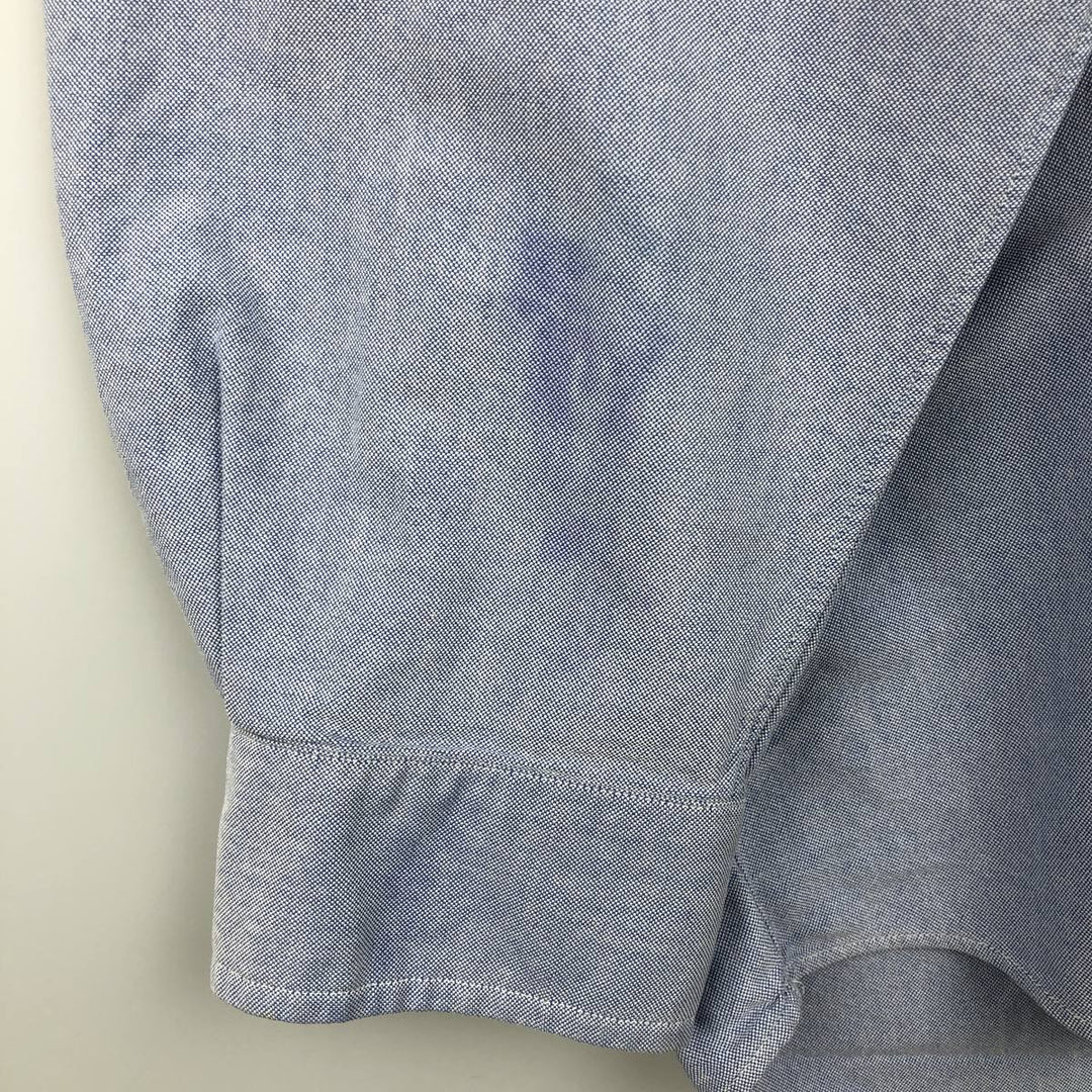 Ralph Lauren YARMOUTH long sleeve button down shirt, men's XL size cotton Blue type light blue Vintage Second Hand