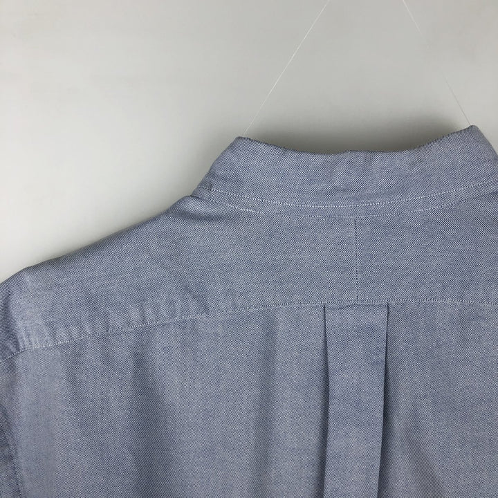 Ralph Lauren YARMOUTH long sleeve button down shirt, men's XL size cotton Blue type light blue Vintage Second Hand