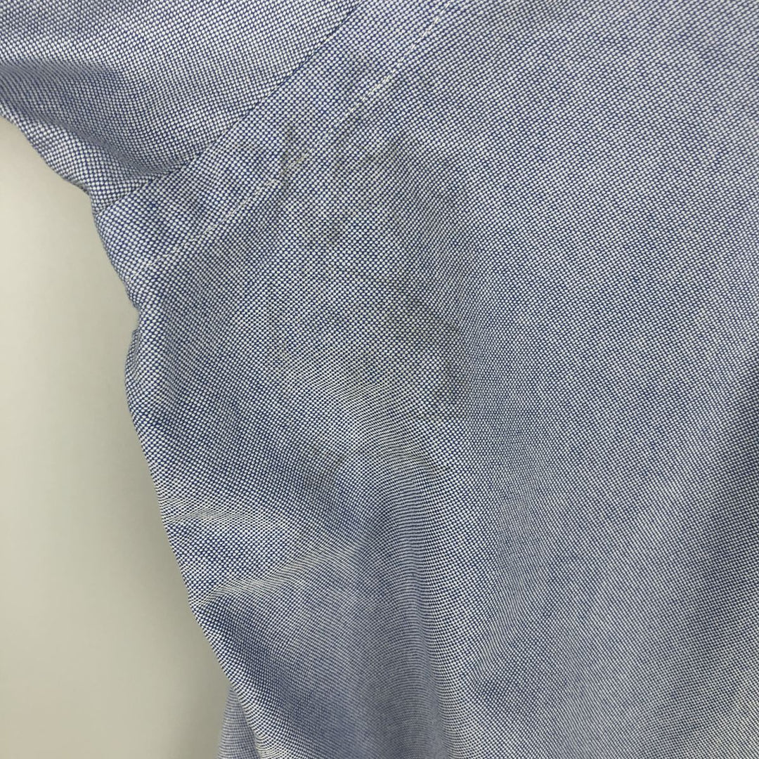 Ralph Lauren YARMOUTH long sleeve button down shirt, men's XL size cotton Blue type light blue Vintage Second Hand