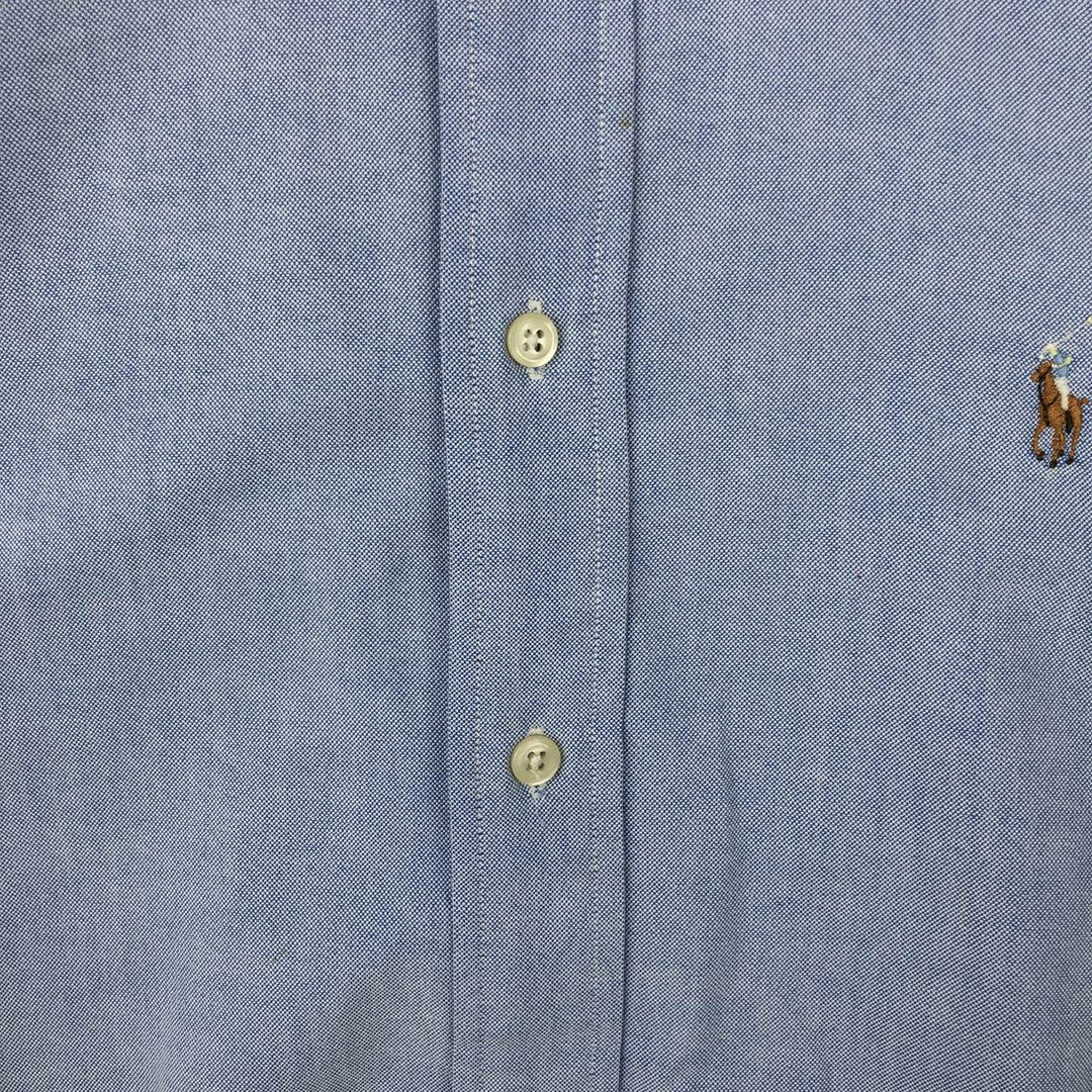 Ralph Lauren YARMOUTH long sleeve button down shirt, men's size L cotton Blue type light blue Vintage Second Hand