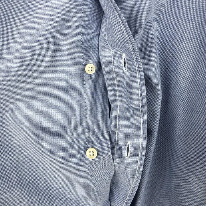Ralph Lauren YARMOUTH long sleeve button down shirt, men's size L cotton Blue type light blue Vintage Second Hand
