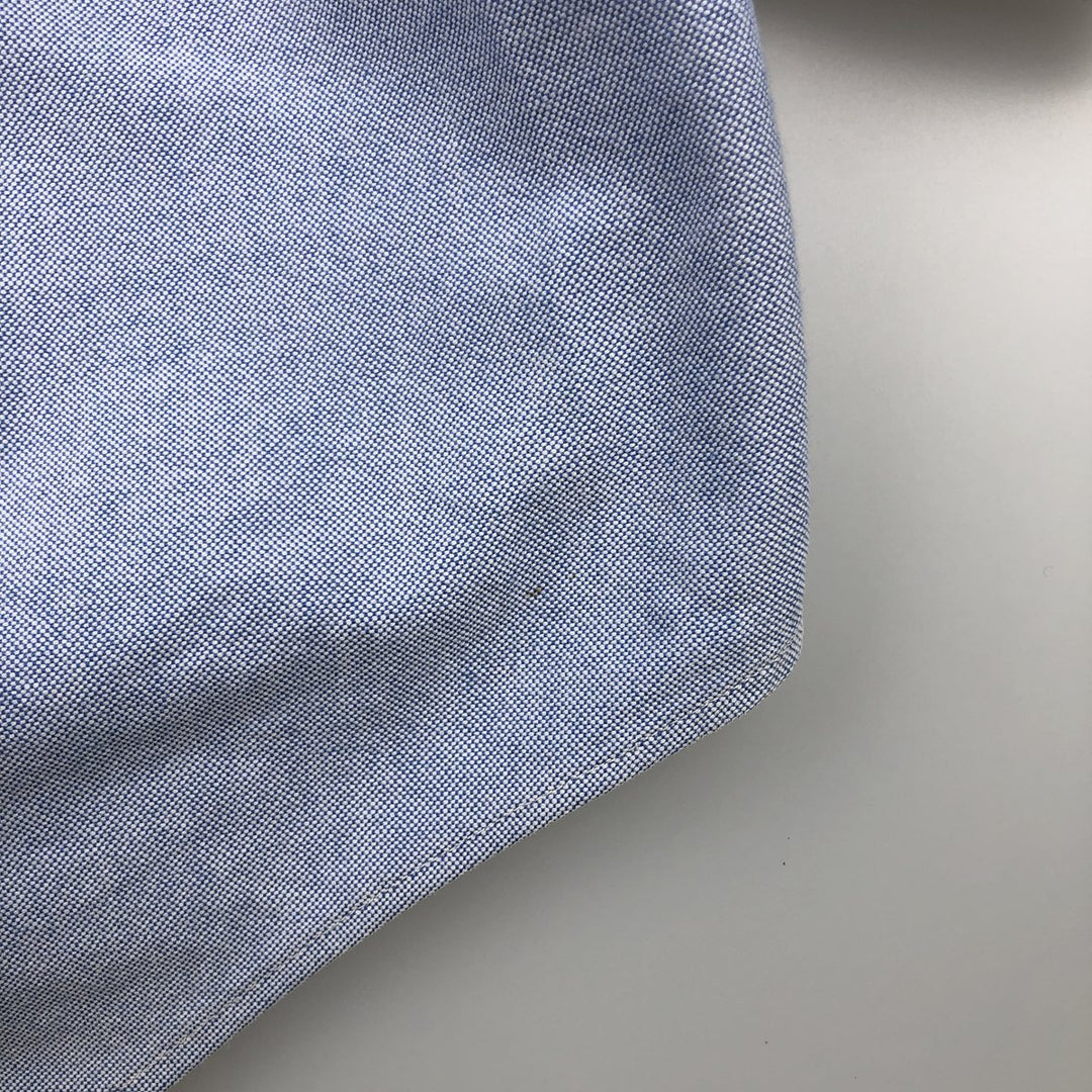 Ralph Lauren YARMOUTH long sleeve button down shirt, men's size L cotton Blue type light blue Vintage Second Hand