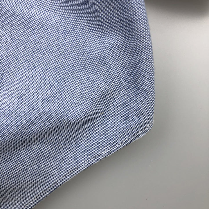 Ralph Lauren YARMOUTH long sleeve button down shirt, men's size L cotton Blue type light blue Vintage Second Hand