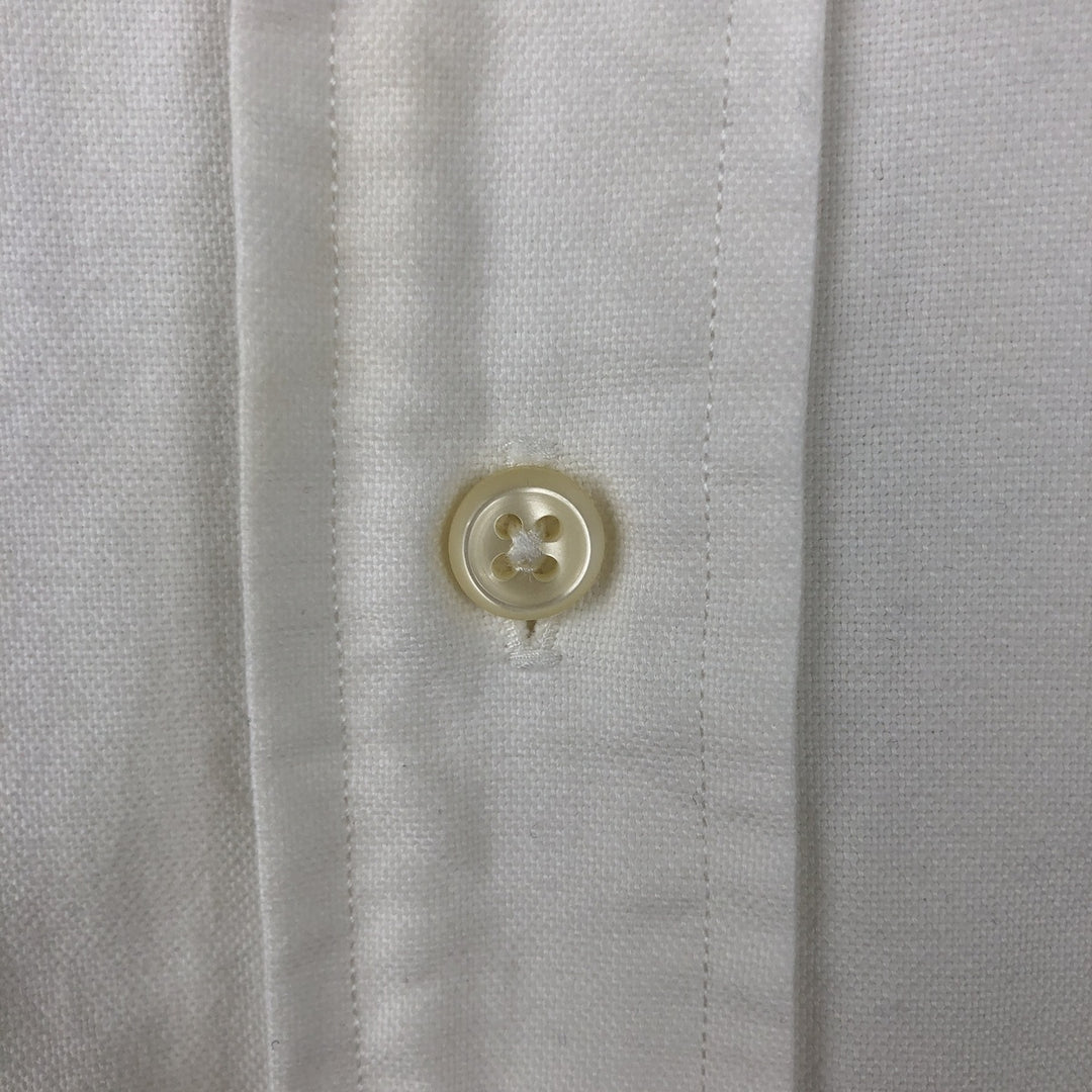 Ralph Lauren YARMOUTH long sleeve button down shirt, men's XL size cotton pale white type Vintage Second Hand