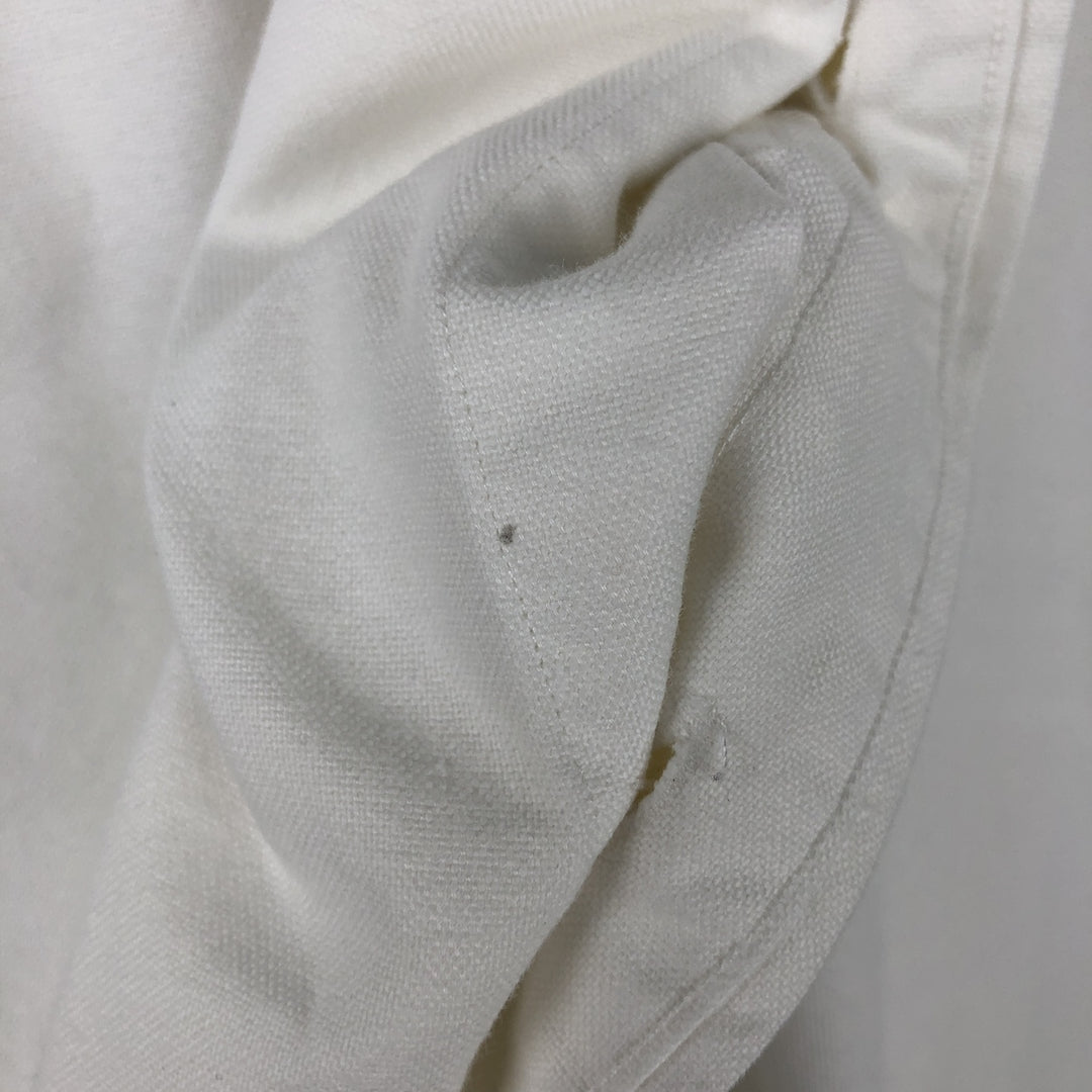 Ralph Lauren YARMOUTH long sleeve button down shirt, men's XL size cotton pale white type Vintage Second Hand