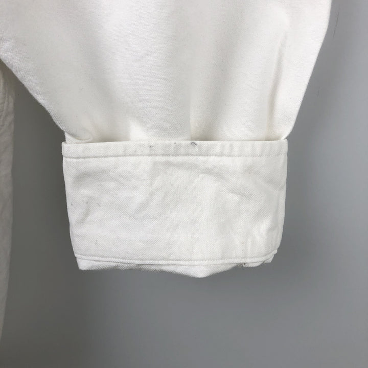 Ralph Lauren YARMOUTH long sleeve button down shirt, men's XL size cotton pale white type Vintage Second Hand
