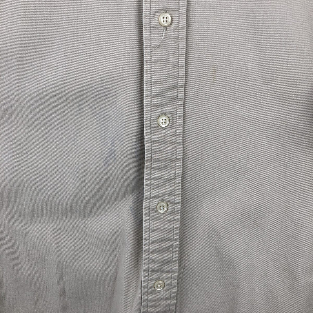 Ralph Lauren long sleeve button down shirt, men's size L cotton Beige type Vintage Second Hand