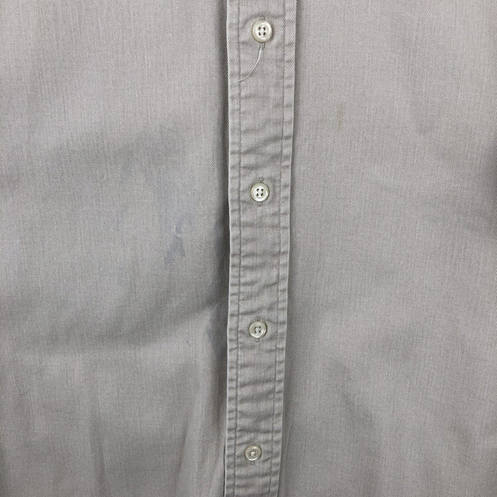 Ralph Lauren long sleeve button down shirt, men's size L cotton Beige type Vintage Second Hand