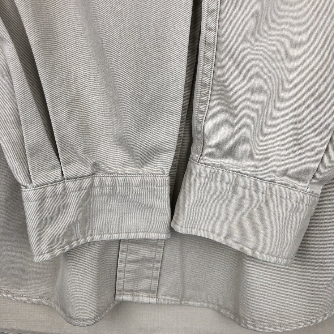 Ralph Lauren long sleeve button down shirt, men's size L cotton Beige type Vintage Second Hand