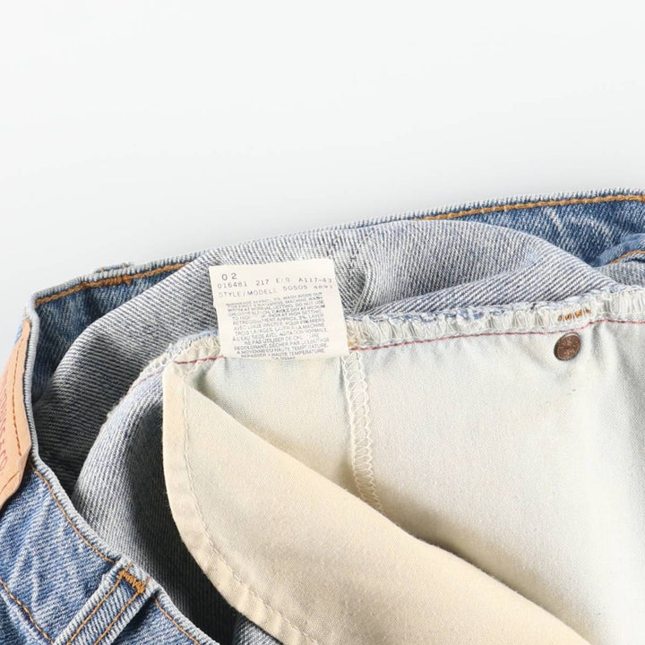 Levi's 505 Original Fit Tapered Denim Pants, Made in Canada, Men's Size 34 cotton blue type Vintage Second Hand