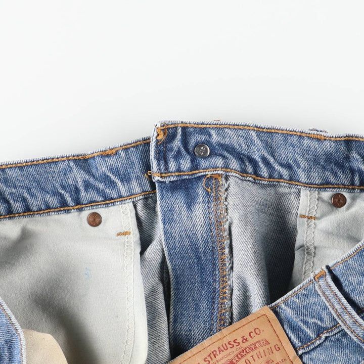 Levi's 505 Original Fit Tapered Denim Pants, Made in Canada, Men's Size 34 cotton blue type Vintage Second Hand