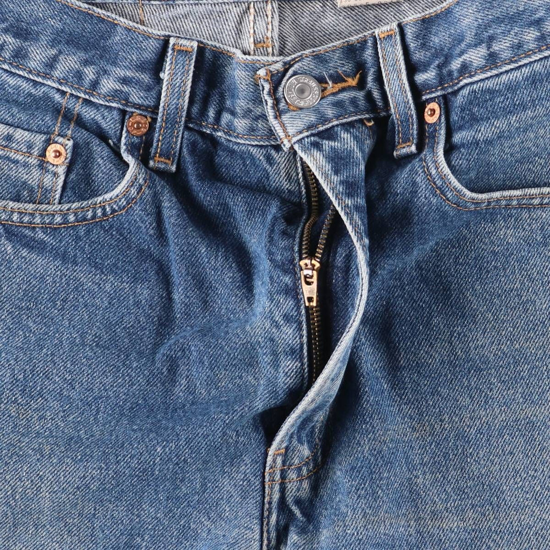 00'S Levi's 505 REGULAR FIT STRAIGHT LEG tapered denim pants for men, size w32 cotton blue type Vintage Second Hand